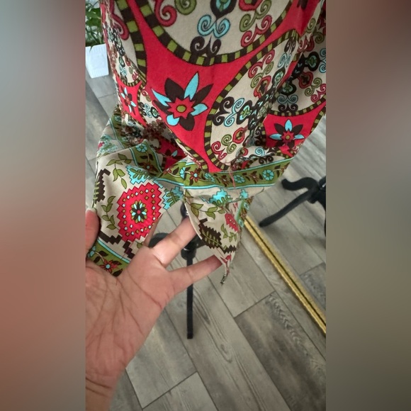 Multicolor Bohemian Tunic Dress - Picture 7 of 9